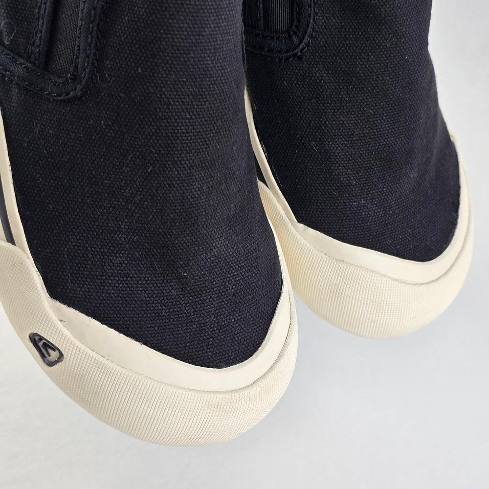 KEEN Men's Black Canvas Slip On Sneakers Reinforced Toe 8 - Picture 9 of 16